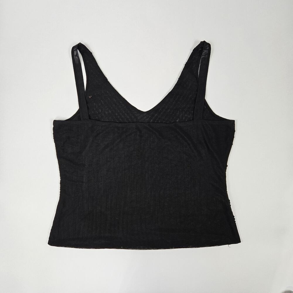 Euro Sequin Mesh Cami Top Black - Size XL - Picture 3 of 6